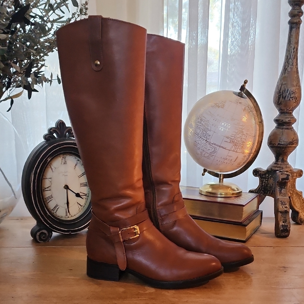 Chelsea & Violet Brown Gabby Riding Boots